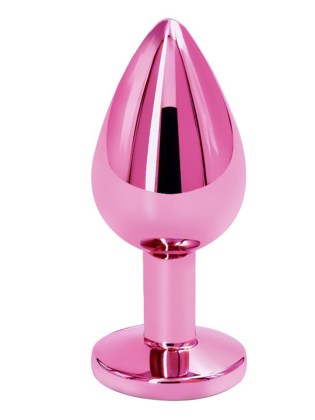 Pink metal butt plug- AT 1222-1